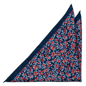 BACCARINO Navy blue pochette de costume