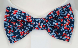 BACCARINO Navy blue nœud papillon pré-noué