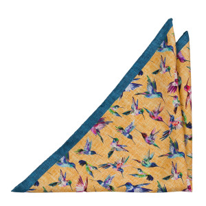 COLIBREEZE Yellow pochette de costume