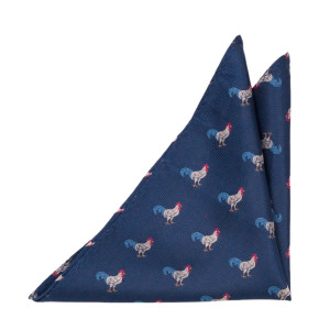 ADOODLEDOO Blue pochette de costume