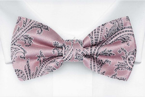 AISLEWALKER Vintage pink nœud papillon pré-noué