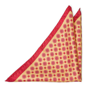 ARDENTE Yellow pochette de costume