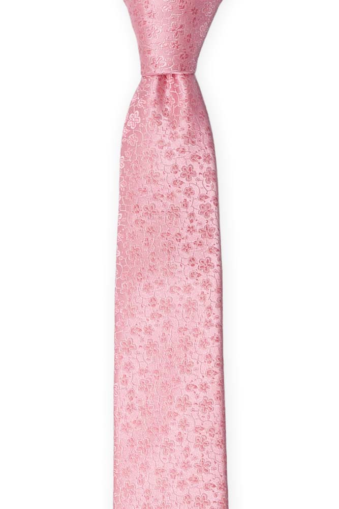 AUGURI Pale pink cravate slim