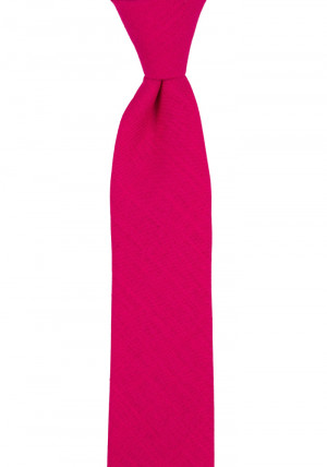 BASKETVEIL Hot pink cravate slim