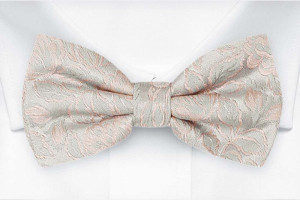 BESTMAN Silver blush nœud papillon pré-noué