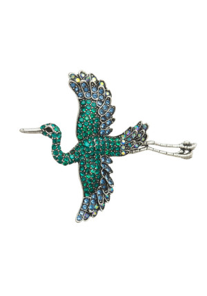 BIRD GREEN BLUE épinglette