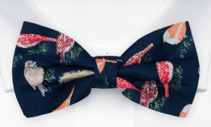 BIRDIENUMNUM Dark navy nœud papillon