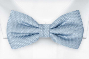 BIRDSEYE Dusty blue nœud papillon pré-noué