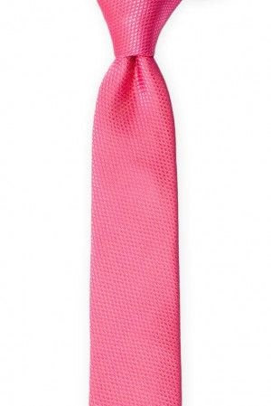 BIRDSEYE Hot pink cravate slim