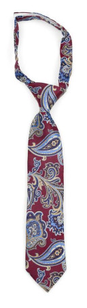BOFFOLA Dark red petite cravate enfant pré-nouée