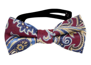 BOFFOLA Dark red nœud papillon bébé