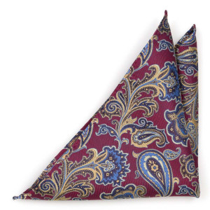 BOFFOLA Dark red pochette de costume