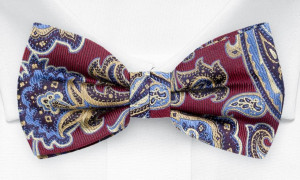 BOFFOLA Dark red nœud papillon pré-noué