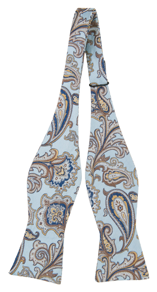BOFFOLA ICE BLUE nœud papillon à nouer
