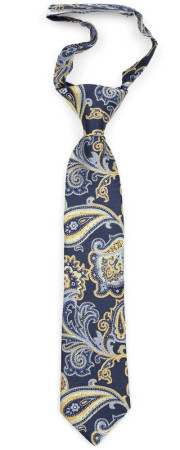 BOFFOLA Navy petite cravate enfant pré-nouée