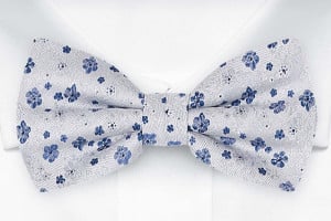 BOUQUET Blue nœud papillon pré-noué