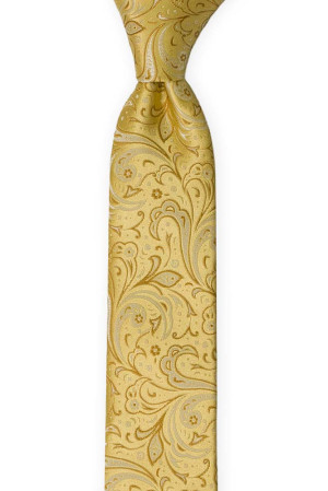 BRIDALLY Golden yellow cravate pour enfant medium