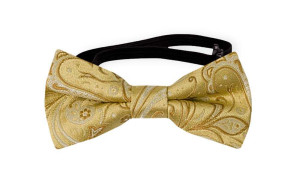 BRIDALLY Golden yellow nœud papillon bébé