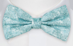 DONOTLEAFME TURQUOISE nœud papillon pré-noué