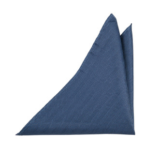DRUMMEL SLATE BLUE pochette de costume