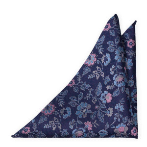 EVECHARMER Dark blue pochette de costume