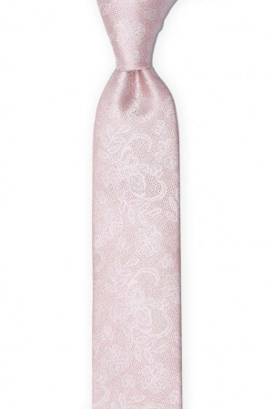 EVERAFTER Powder pink cravate slim