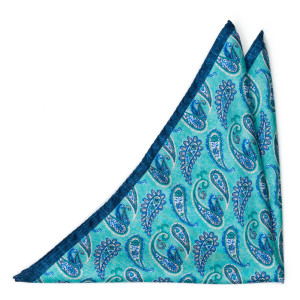 FANTASMA Turquoise pochette de costume
