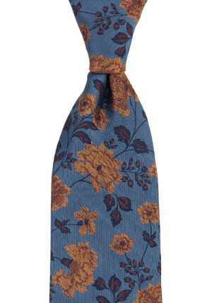 FLAWLESSFLOWERS SLATE BLUE cravate