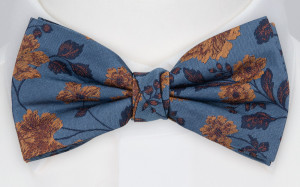 FLAWLESSFLOWERS SLATE BLUE nœud papillon pré-noué