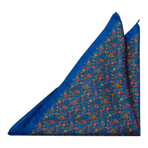 FLORIDO Blue pochette de costume