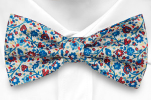 FLORIDO White nœud papillon pré-noué