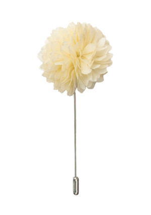 FLOWERBALL IVORY épinglette