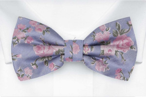 FLOWERCROWN Dusty blue nœud papillon pré-noué