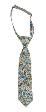 FLOWERFOLLY BLUE petite cravate enfant pré-nouée