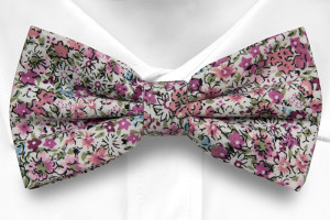 FLOWERFOLLY Pink nœud papillon