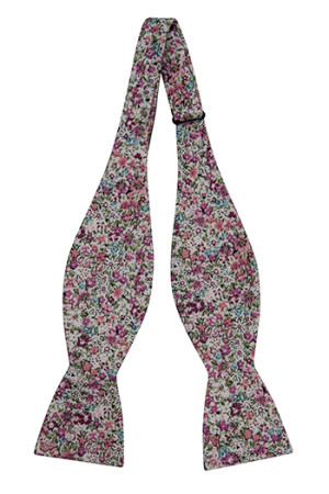 FLOWERFOLLY Pink nœud papillon à nouer