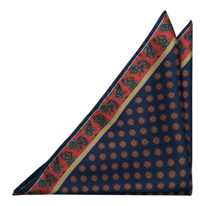 FRANCOBOLLO Navy blue pochette de costume