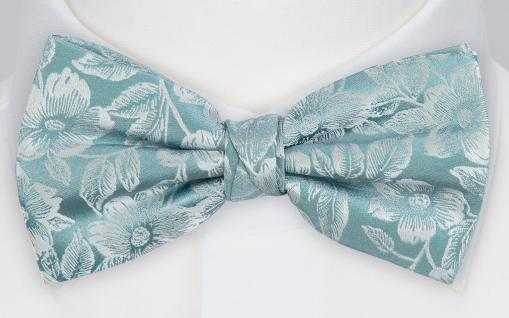 GARTER JADE nœud papillon pré-noué