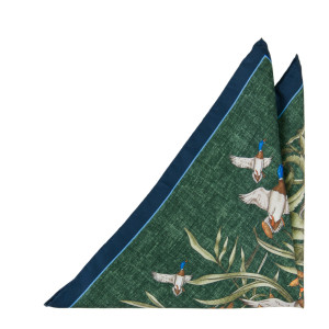 GERMANO REALE GREEN pochette de costume