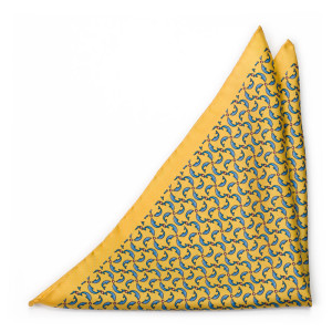 GIOCHIFINI Yellow pochette de costume