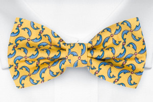 GIOCHIFINI Yellow nœud papillon pré-noué
