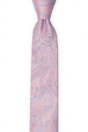 ILLUSTRIOUS Pink cravate slim