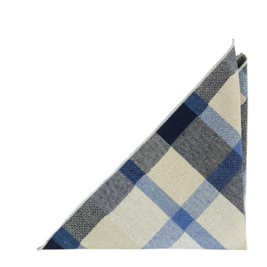 INTERWEAVE Blue pochette de costume