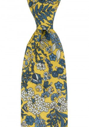 BLUEBREW Yellow cravate classique