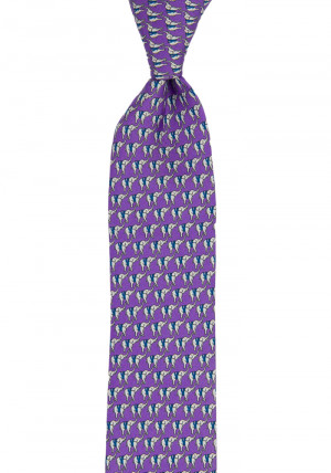 BOCCAGLIO Purple cravate slim