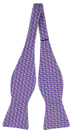 BOCCAGLIO Purple nœud papillon à nouer