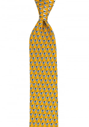 BOCCAGLIO Yellow cravate slim