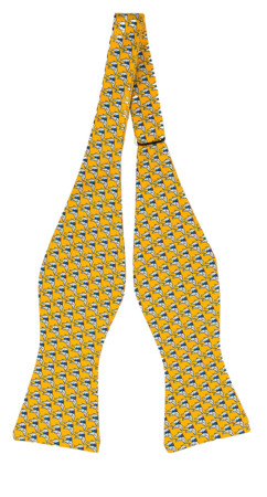 BOCCAGLIO Yellow nœud papillon à nouer