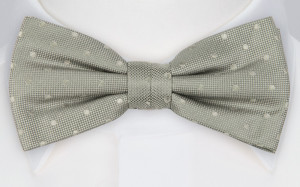 BRUDGUM Light grey nœud papillon