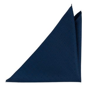 BRUDGUM Navy blue pochette de costume